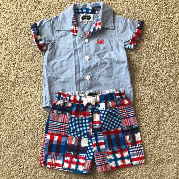 Mud Pie Other - Mud pie shorts and shirt set